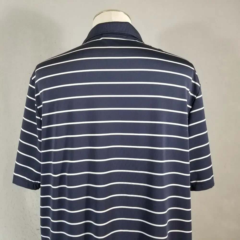 RLX Ralph Lauren Golf Polo Shirt‎ Mens XL Blue US Open Dri Fit Stretch